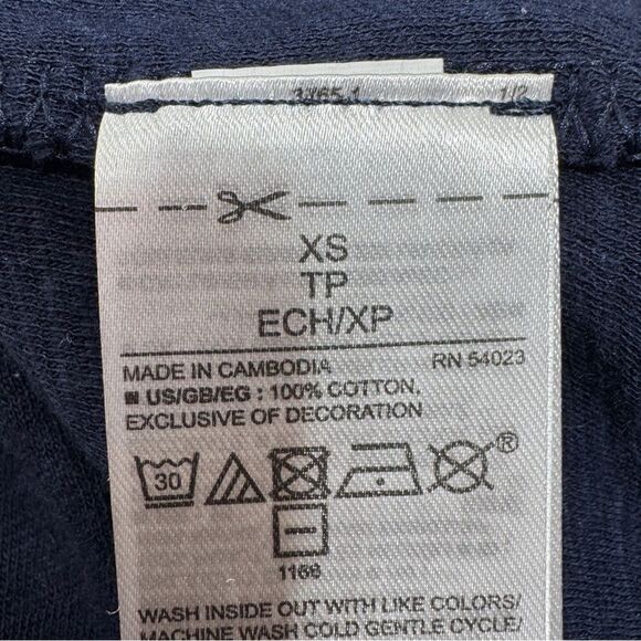 Gap Metallic Print Sleeveless Muscle T Shirt Blue Silver XS Tank Top - Picture 10 of 12